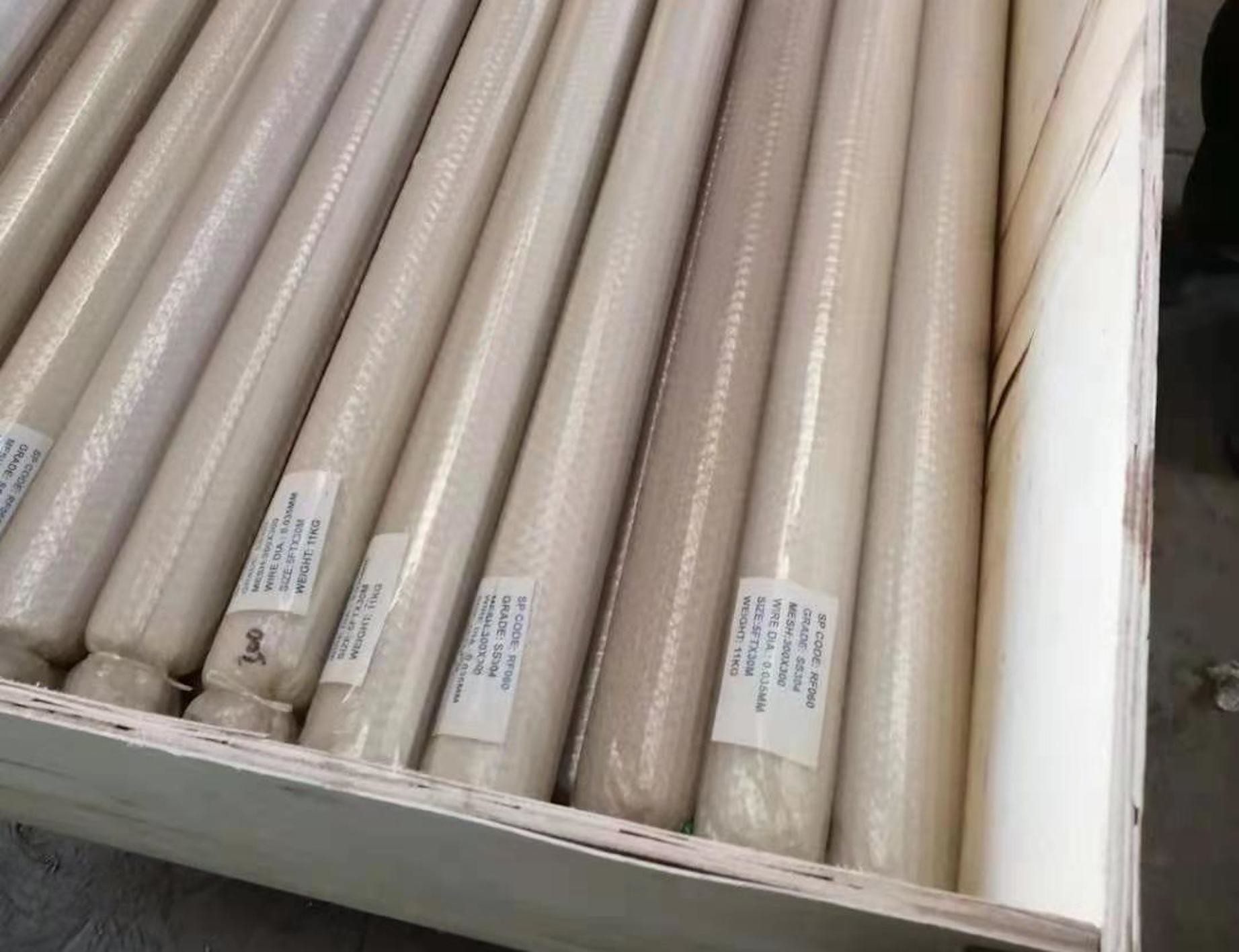 0.025mm 23.37mm Stainless Steel Screen Mesh Printing Dyeing