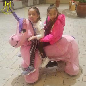 China Hansel shopping mall coin operated electronic riding animal toys factory