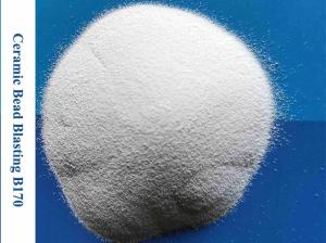 China Mobile Phone Surface Finish Ceramic Bead Blasting Media Zircon Sand White factory