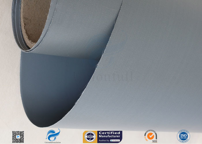 280gsm 7628 Grey PVC Coated Fiberglass Fabric For Flexible Air Ducting