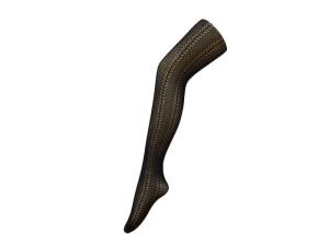 China Girls Black High Waisted Fishnet Tights And Socks Knitted Technics factory