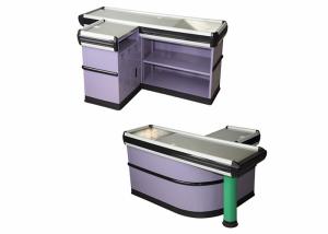 China SPCC Material Grocery Checkout Counter With Powder Coating Surface Treatment factory