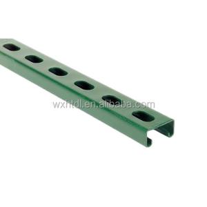 China Double 10 Ft 12 Gauge Half Slotted Metal Framing Strut Channel ss factory