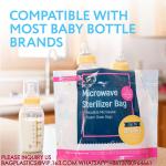 MICROWAVE STERILIZER BAG Recyclable Travel Baby Bottle Cleaner Microwave