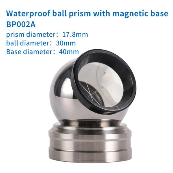 Total Station Spherical Sphere Prism Glass Magnetic Base Total Station Ball Prism Land Surveying Equipment
