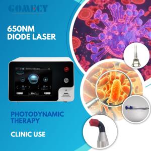 China 5000mW Maximum Cooling Capacity Gomecy's Medical 650nm Photodynamic Therapy Laser Machine with Red and Blue Light Source factory