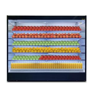 Large Standing Refrigeration Equipment Open Chiller With Multi Decks