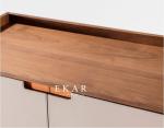 Dining Room French Design 4 Door Metal Base Wooden Modern Sideboard