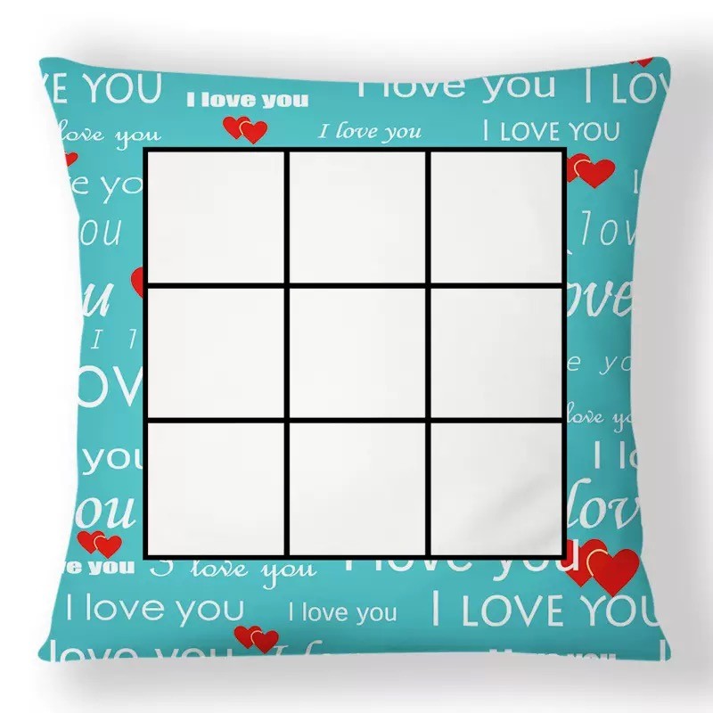 9 Quares Photo Printable Sublimation Pillowcase