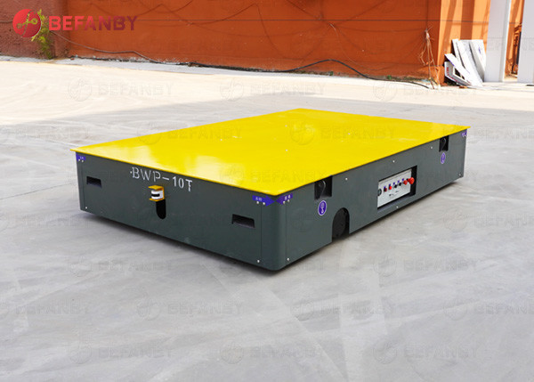 No Rail Steerable Electric Warehouse Transport Cart