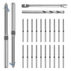 316 Stainless Steel Cable Railing Kit with Turnbuckle Tensioner