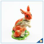 Handmade Lovely Rabbit Trinket Box For Decorative Jewelry Box SCJ596