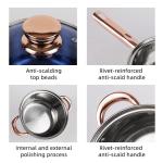Non Stick Kitchen Stainless Steel Cookware Set With Glass Lid