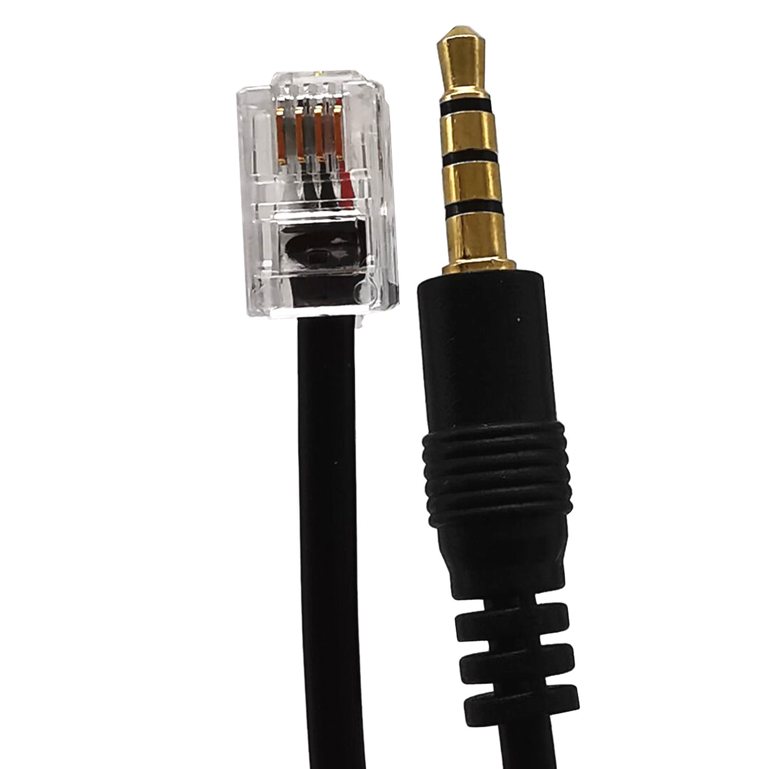 Male 3.5mm Audio Plug to RJ45 RJ11 CAT6 6P6C 4P4C UTP Cable Network Cable Adapter