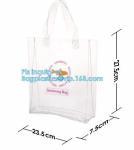 fashion pvc mirror vinyl shopping bag with printing, Recyclable Durable Clear