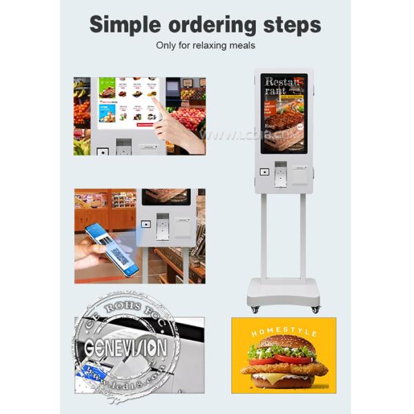 24inch Android 11 Mall Fast Food Self-Service Ordering Kiosk Touch Screen Parking Payment Kiosks