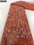 Top quality Dubai wedding dress handmade gold beaded lace embroidery african