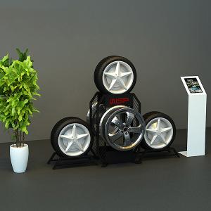 China Heavy Duty LH Car Accessories Display Rack , Tire Rack For Garage In Various Colors factory