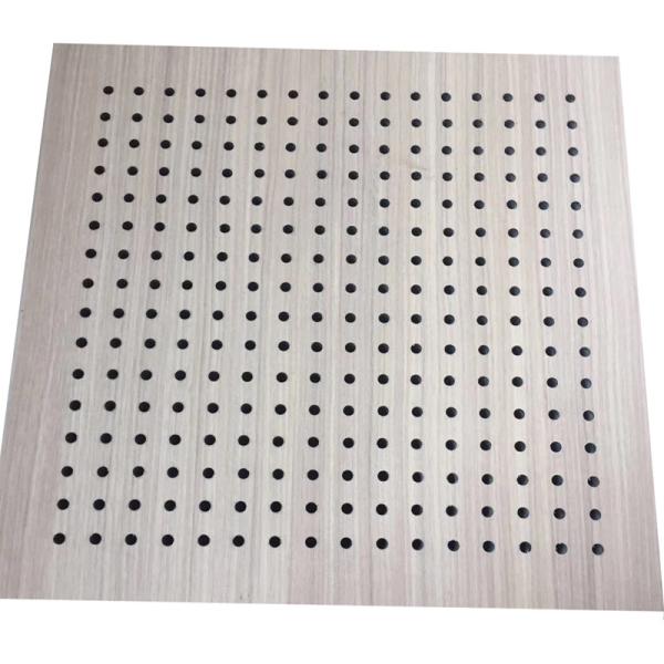 Interior Decoration MDF Board Wood Perforated Studio Room Acoustic Insulation