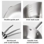 Household Cooking Japanese Sauce Pan Non Stick Stainless Steel Milk Pot