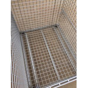SS304 Hygiene Food Industry Stackable Storage Baskets Easily Moving