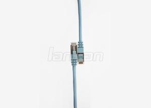 China Lszh Jacket 550MHz RJ45 Cat6a Shielded Patch Cable Stranded Bare Copper factory