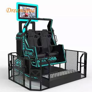 China Dreamland vr simulator ufo VR 2 seat 9d virtual reality 360 vision roller coaster 9d cinema simulator factory