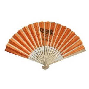 China Paper Own Logo Printed Bamboo Hand Custom Folding Fan For Wedding Party Gift factory