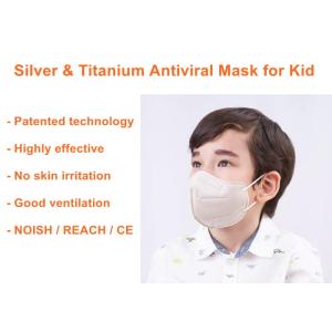 CE Titanium Silver Metal Antibacterial Elastic Earloop Kids Face Mask