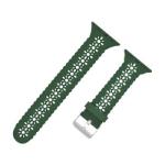 Carved Silicone Rubber Watch Band 38mm 42mm For Apple Watch 7 6 5 4 3 2 1