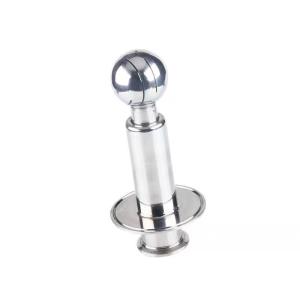 China Sanitary Rotary Double Clamped CIP Spray Cleaning Ball for Food Grade Golf Ball Wash factory