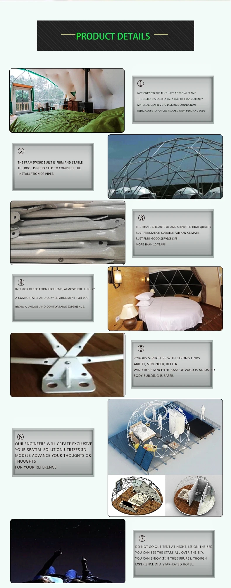 Half Sphere Clear Dome Tent