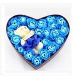 New creative promotion gift product wedding gift 20 flower soap with bear