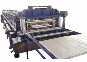 China Shelf Pallet 15kw Roofing Sheet Roll Forming Machine Galvanized Steel factory