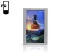 Galvanized 1500 Nits IR Touch 55" Transparent Lcd Showcase