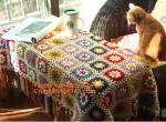 Countryside Handmade crochet hook Daisy blanket, Cashmere knitted blanket throw,