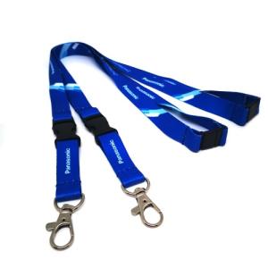 China Heatransfer Printed Blank Polyester Sublimation Lanyard Badge Holder Custom Logo factory
