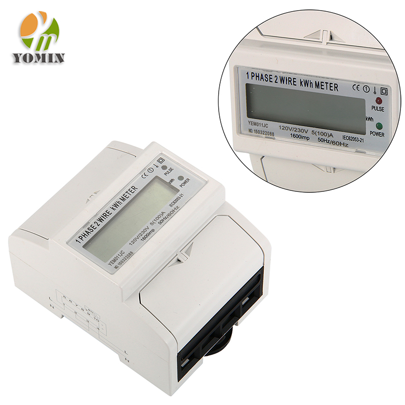 Home Use Single Phase Din Rail Electric Power Smart Analog kwh Meter Digital/Electric Energy Meter/Kilo Watt Hour Meter
