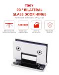 560g Weight Stainless Steel 304 316 Wall Mounted Bathroom Glass To Wall Shower