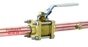 China YomteY Brass Medical Gas Ball Valve with Locking device factory