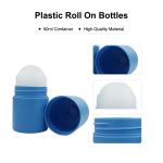 50ml Plastic Roll On Bottle Fantastic Deep Blue For Body Care
