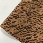 Easy Cleaning Thin Cork Sheet , Patterned Leather Fabric Colorful Tear Resistant