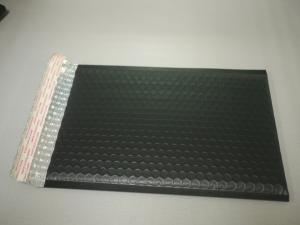 China Heat Seal Matte Black Bubble Mailers 0 / 6 By 10 , Bubble Lined Courier Bags For Apparel factory