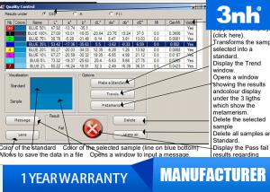 China Professional 3nh Colour Matching Software 2 Correction Modes For Car Painting Industry factory