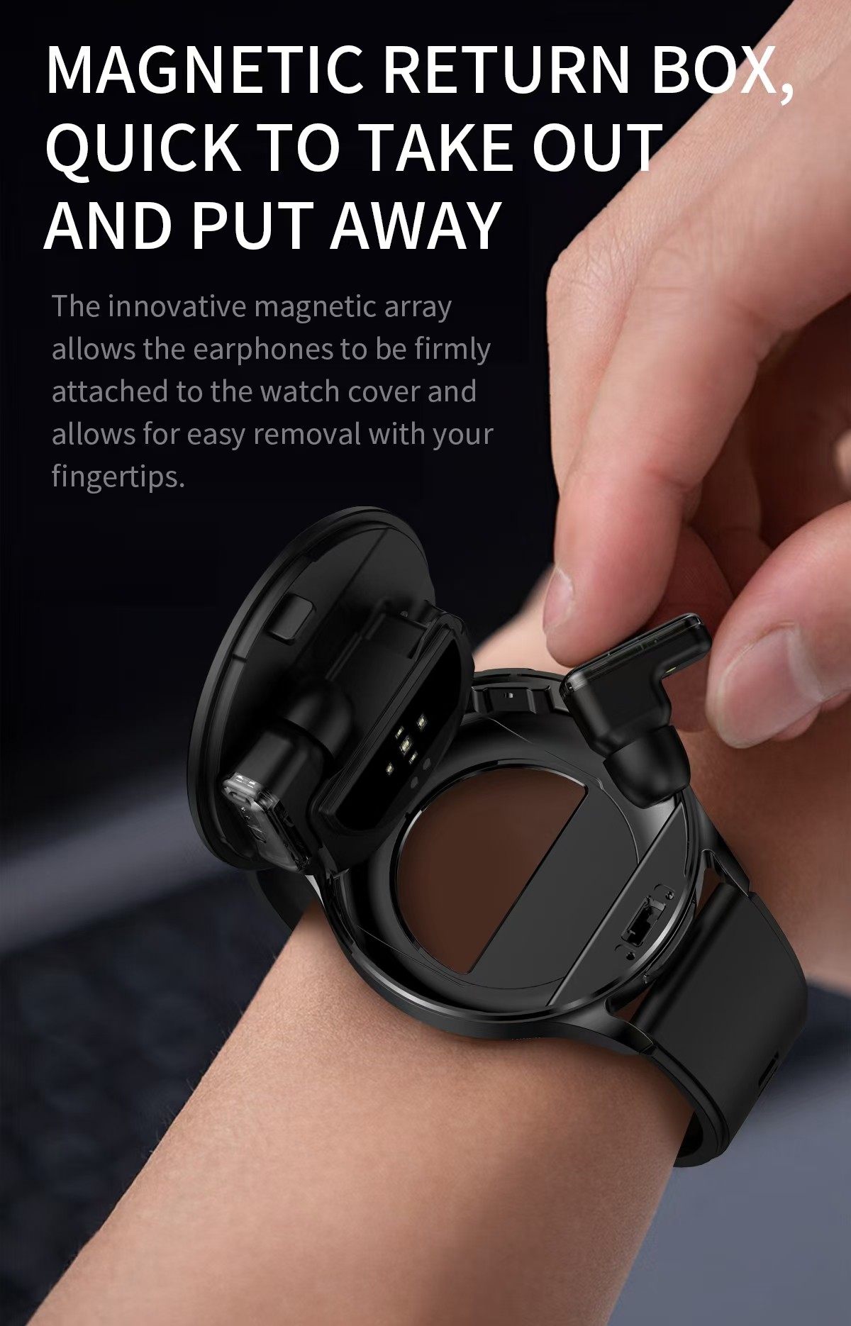 T97 Smartwatch Earbuds 2 In 1 1.39 Inch IPS Smart Watch TWS With Wireless 280mAh