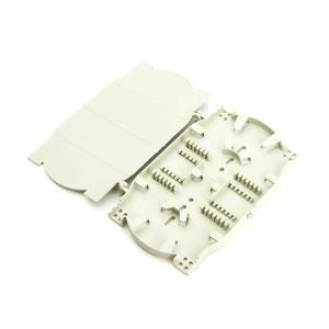 China FTTH PC Optical Fiber Accessories Fiber Optic Enclosure Splice Tray 12F 24 Cores factory