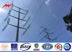 8 Sided Double Circuit Galvanized Steel Pole For 165kv Electrical Transmission