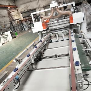 China Speed MJ-27308 Woodworking CNC Automatic Wood Door Wooden Panel Four Side Edge Cutting Saw factory