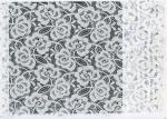 Women Lingerie Lace Fabric / Green Cotton Stretch Lace Fabric