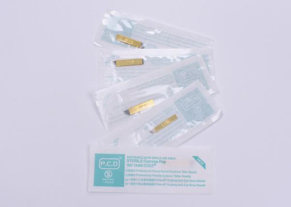 12 Pins Curved Flat Shape PCD Microblades Shading Tattoo Needles For Hairstroke